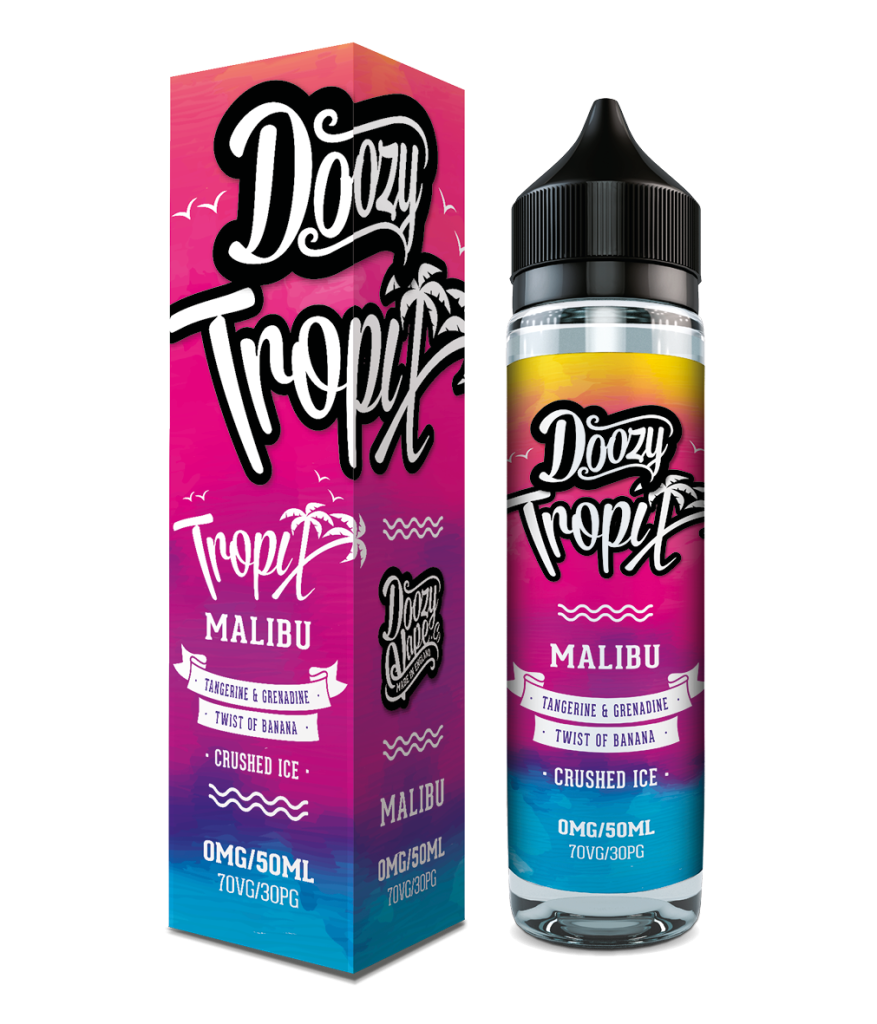 Doozy Vape Tropix Malibu E-Liquid Shortfill 50ml bottle