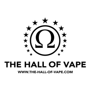 Hall of Vape official logo in black