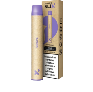 ANDS SLIX grape flavoured recyclable disposable vape